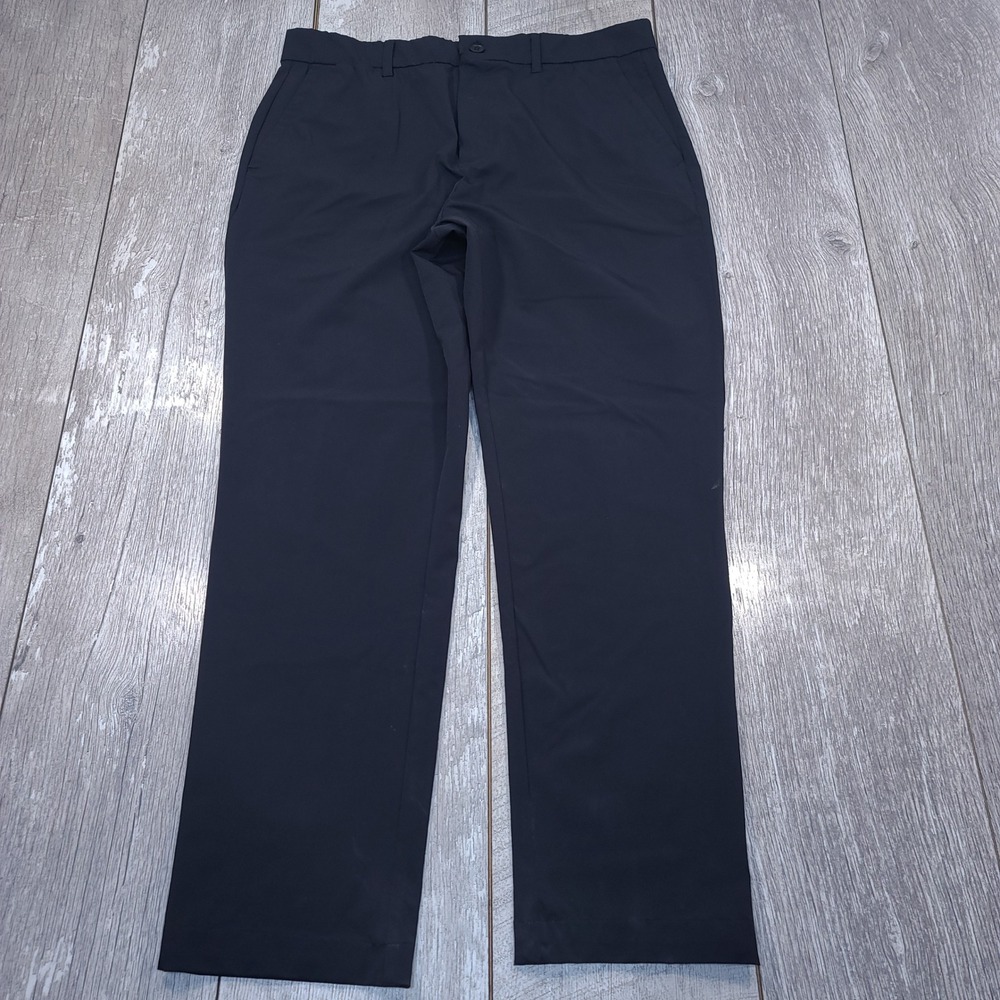 Tilley Performance Pants Mens 34x30 Black Stretch Travel Golf Trousers Chinos